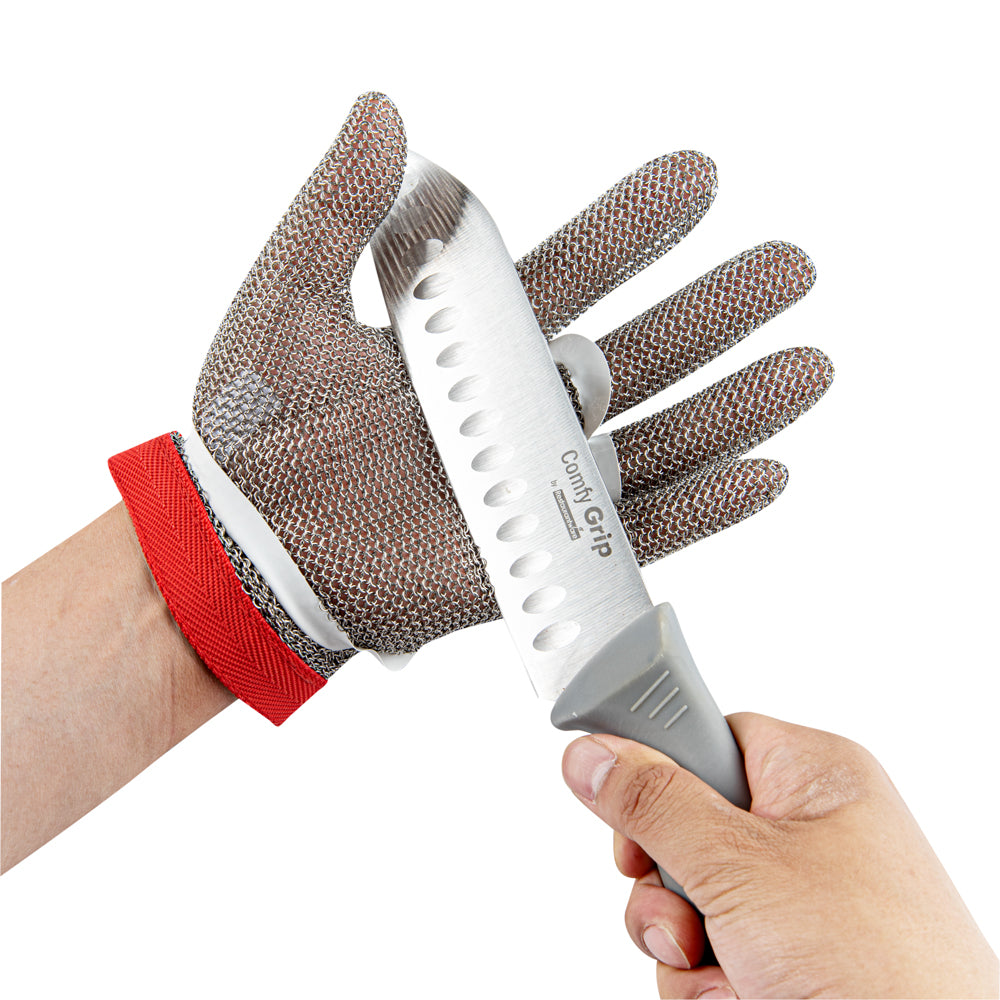 Life Protector Stainless Steel Mesh Medium Cut-Resistant Glove - Level 9,  Food Safe - 9 3/4 x 4 3/4 - 1 count box