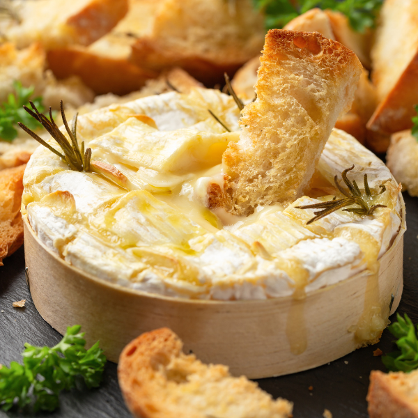 brie with bread