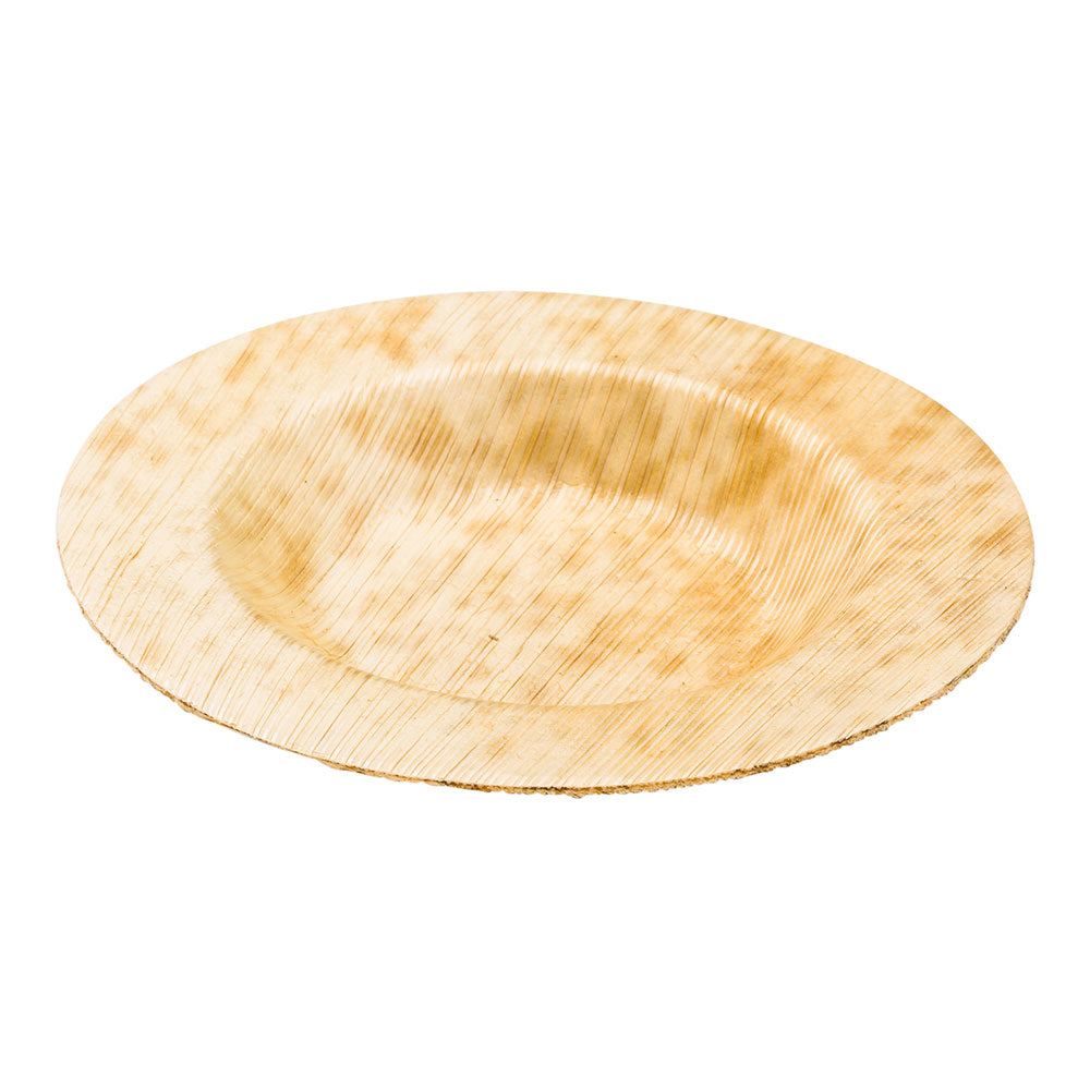 100 Round Natural 3.5" Bamboo Small Plates and 100 Natural Bamboo 3.5" Mini Spoons