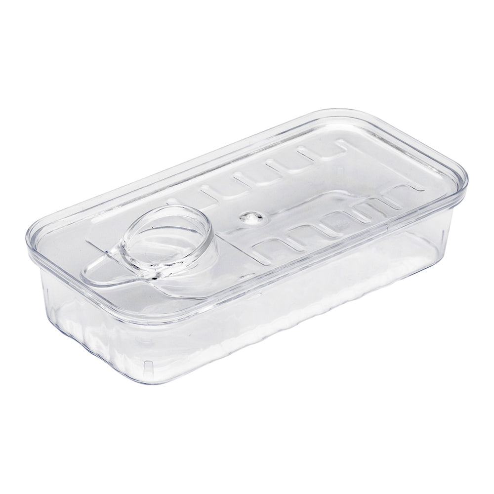 100 2 oz Rectangle Clear Plastic Tin Cans and 100 Silver Plastic 4" Mini Forks