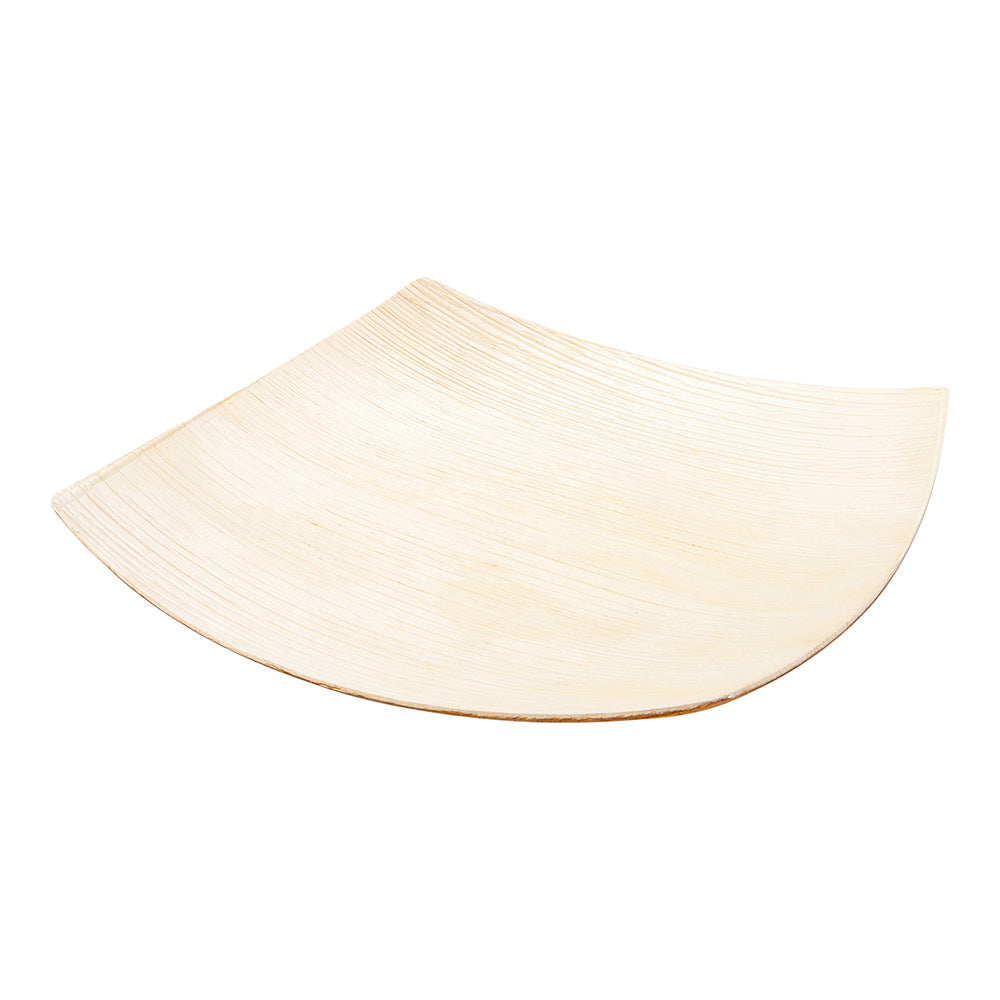 100 Round Natural 2.5" Bamboo Dishes and 100 Natural Bamboo 3.5" Mini Spoons