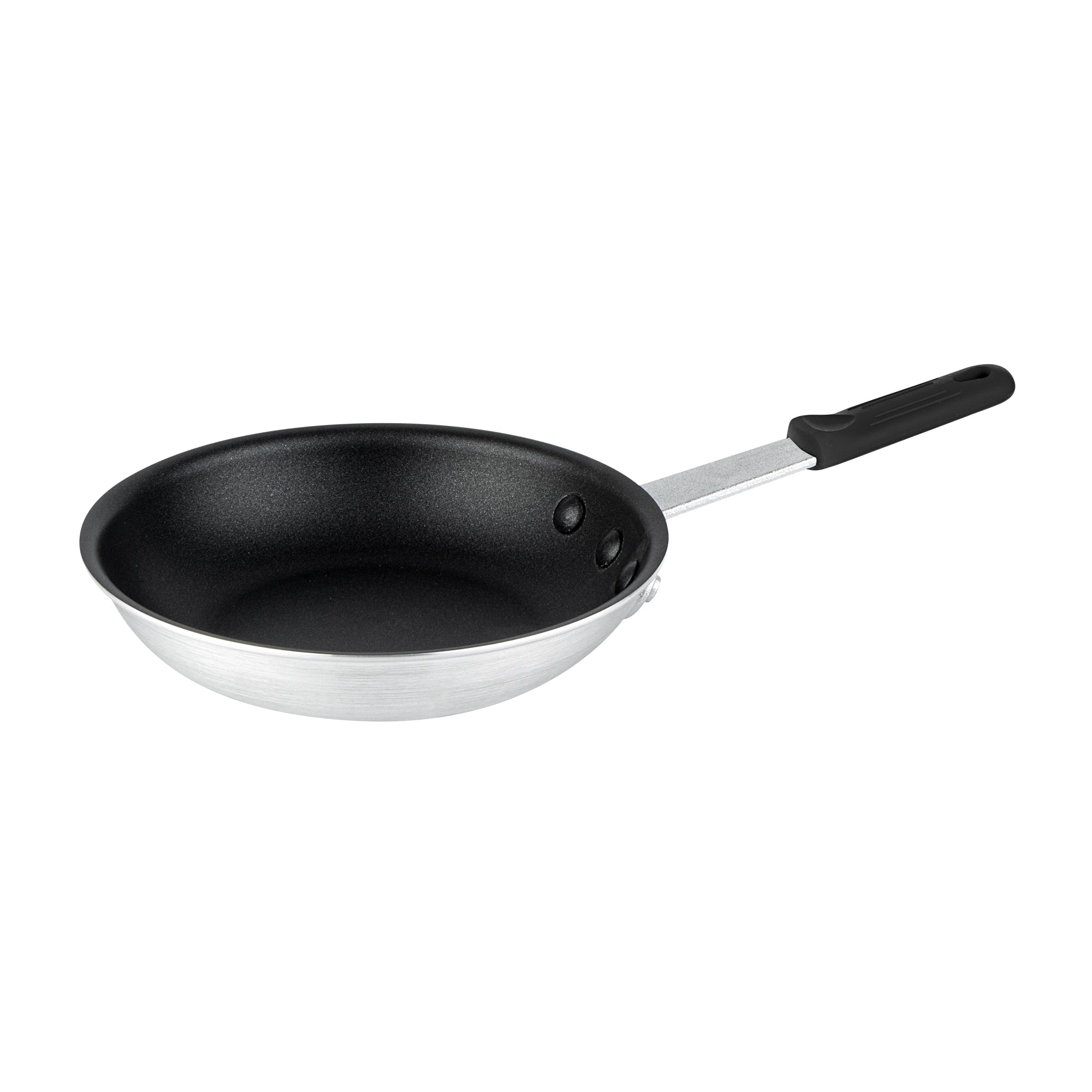 Met Lux 1 Aluminum 8" Non-Stick Fry Pan and 1 Black Silicone Pan Handle Sleeve