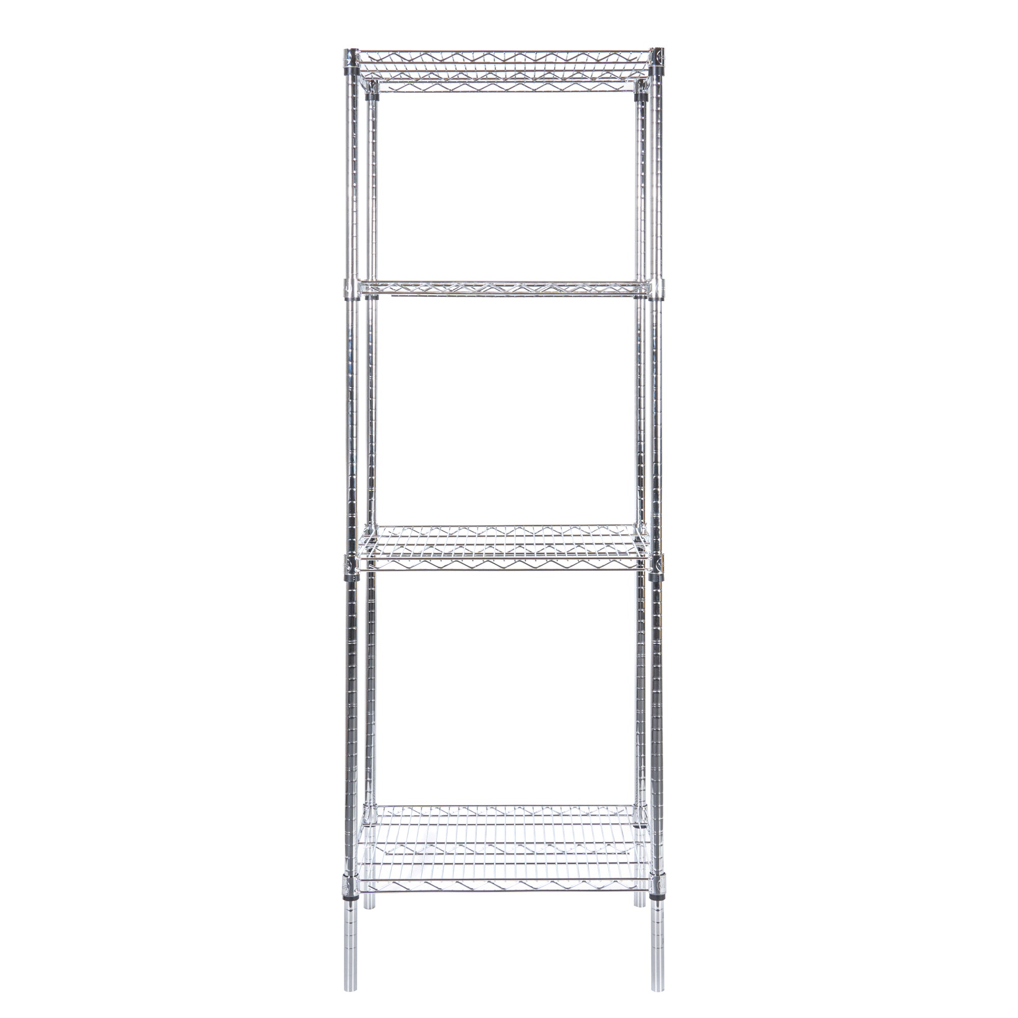 RW Base 4-Tier NSF Chrome Shelving Unit - with 18" x 24" Shelves and 74" Posts