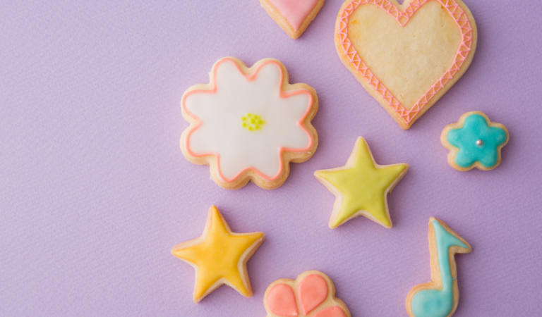 shaped cookies with icing