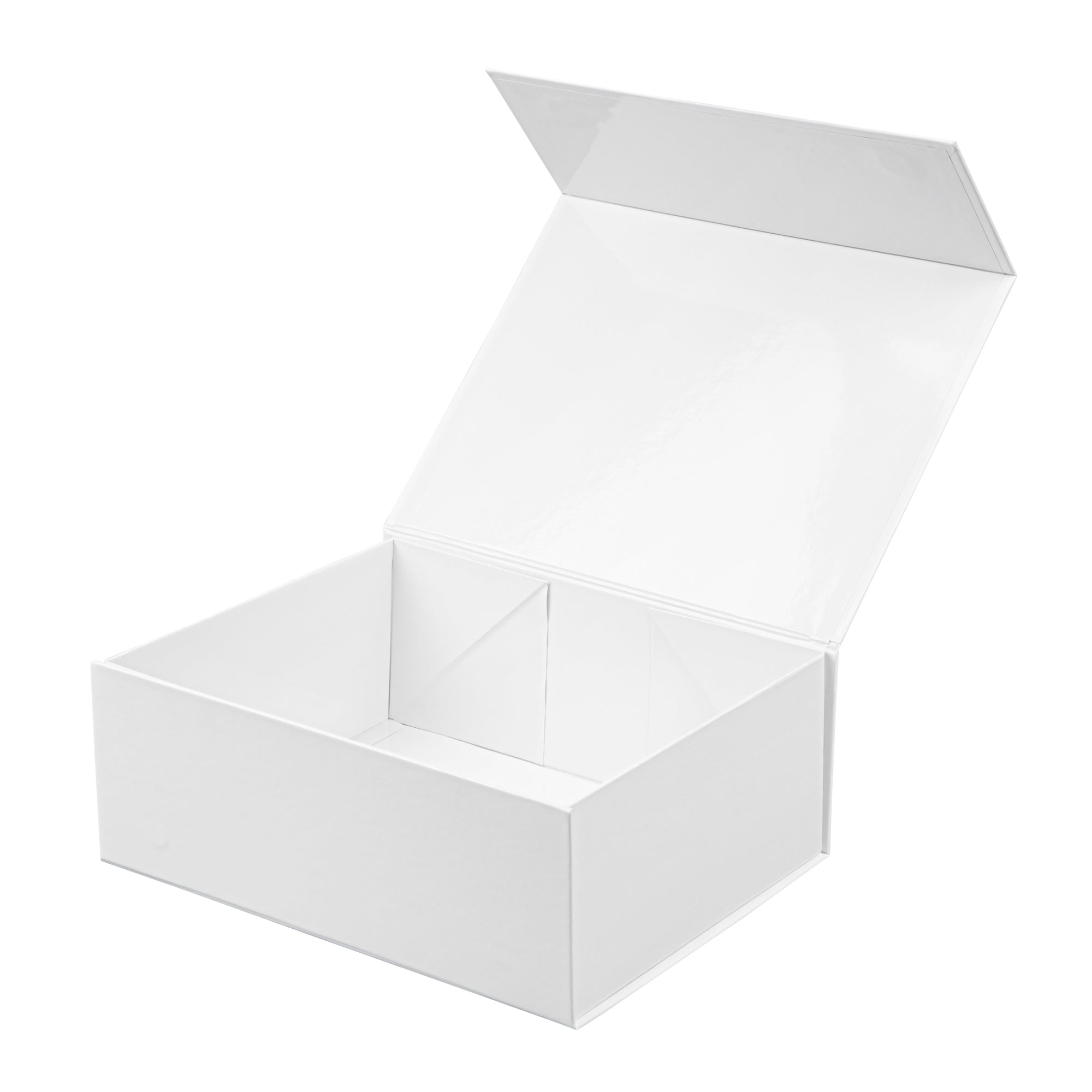 Rectangle White Paper Large Tic Tac Box - Magnetic - 10 1/2" x 8" x 4" - 10 count box