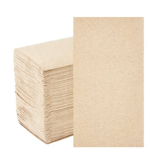 Saving Nature Rectangle Kraft Paper Dinner Napkin - 2-Ply - 17