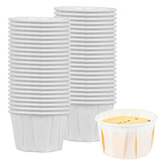 Sustain 2 oz White Paper Portion Cup - Compostable - 2000 count box