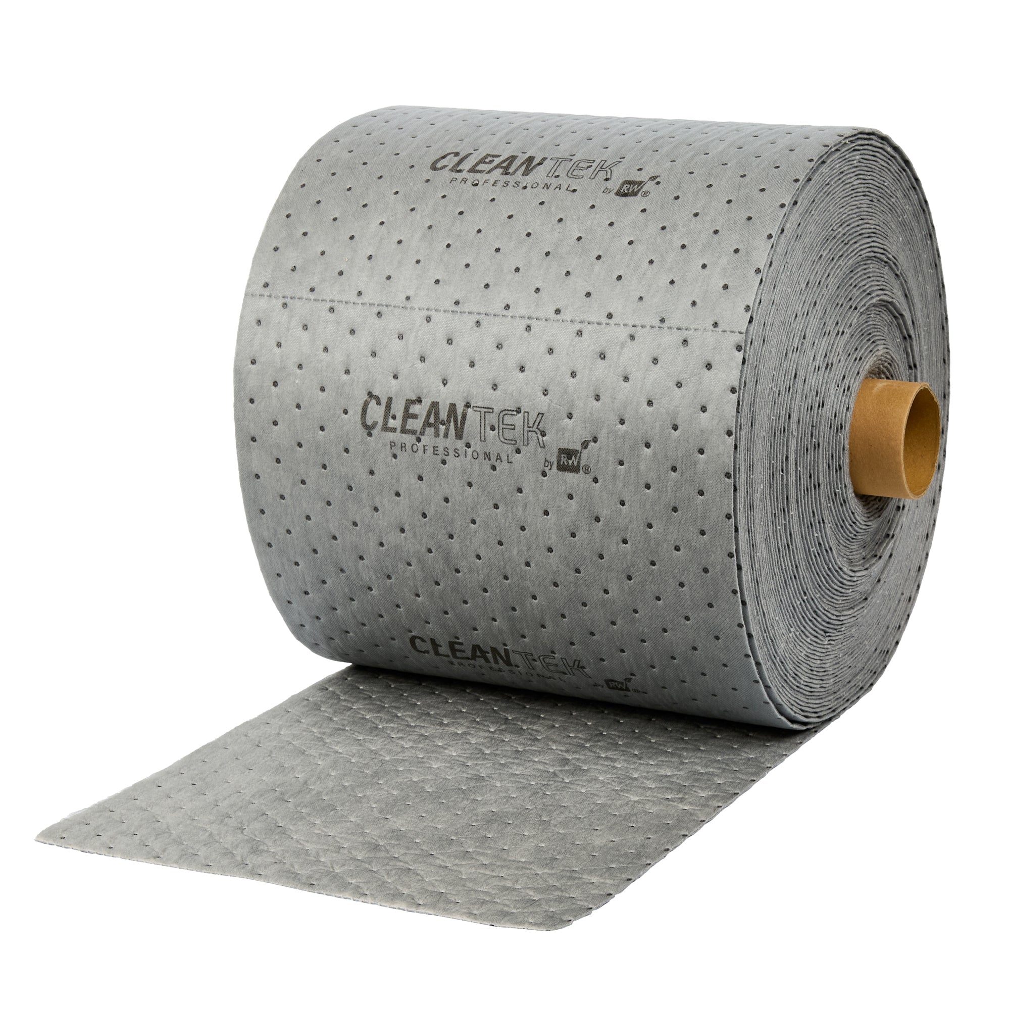 Clean Tek Professional Gray Universal Sorbent Roll - Heavy Weight, Perforated - 150' x 15" - 1 count box