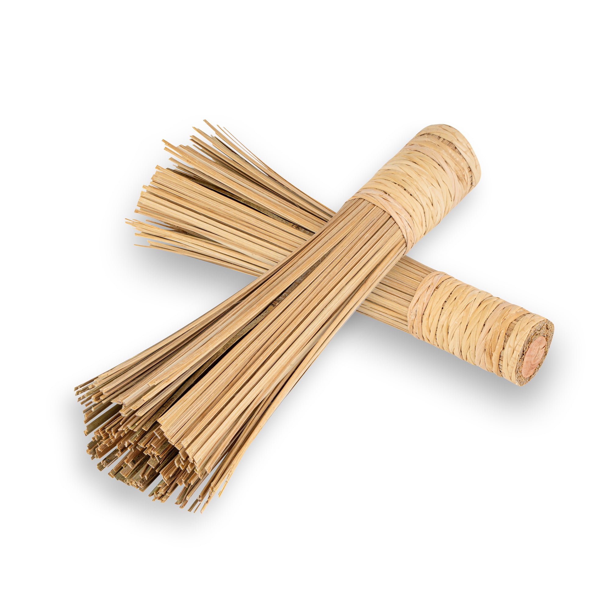 Motomori Natural Bamboo Wok Brush - 11" - 10 count box