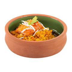 Terra Tek 9 oz Terracotta Cazuela Bowl - Green Glazed Interior, Oven-Safe, Microwave-Safe - 4 3/4'' x 4 3/4'' x 1 1/2'' - 2 count box