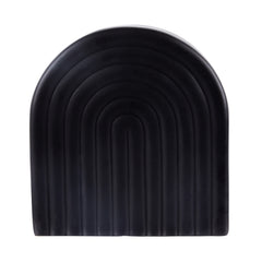 Table Art Black Ceramic Rainbow Vase - 6'' x 2'' x 6 1/4'' - 1 count box