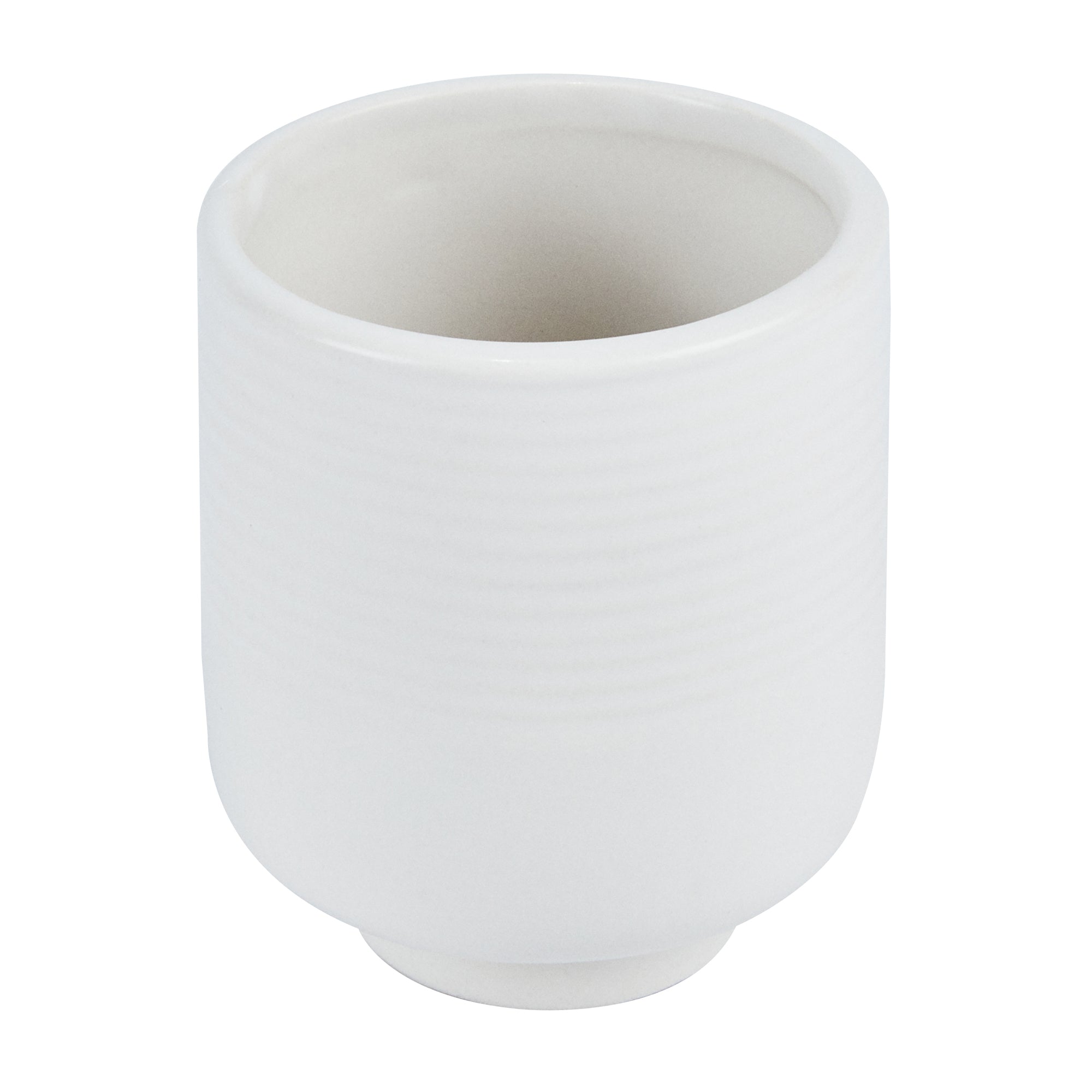 Table Art White Ceramic Tea Cup Vase - 3'' x 3'' x 3 1/2'' - 1 count box