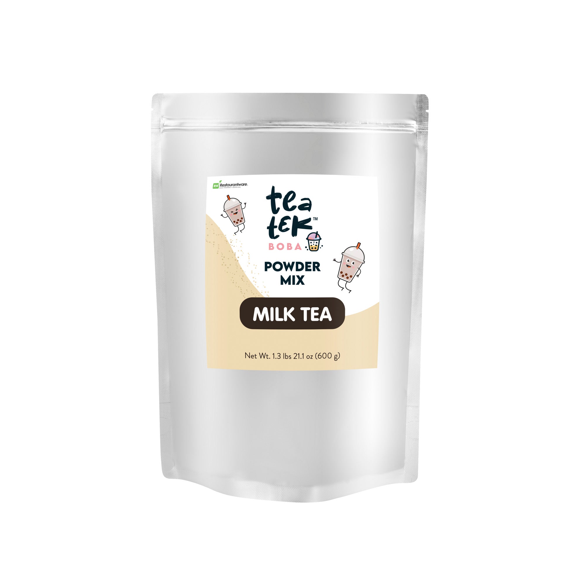 Tea Tek 21.1 oz Powder Mix - Milk Tea - 10 count box