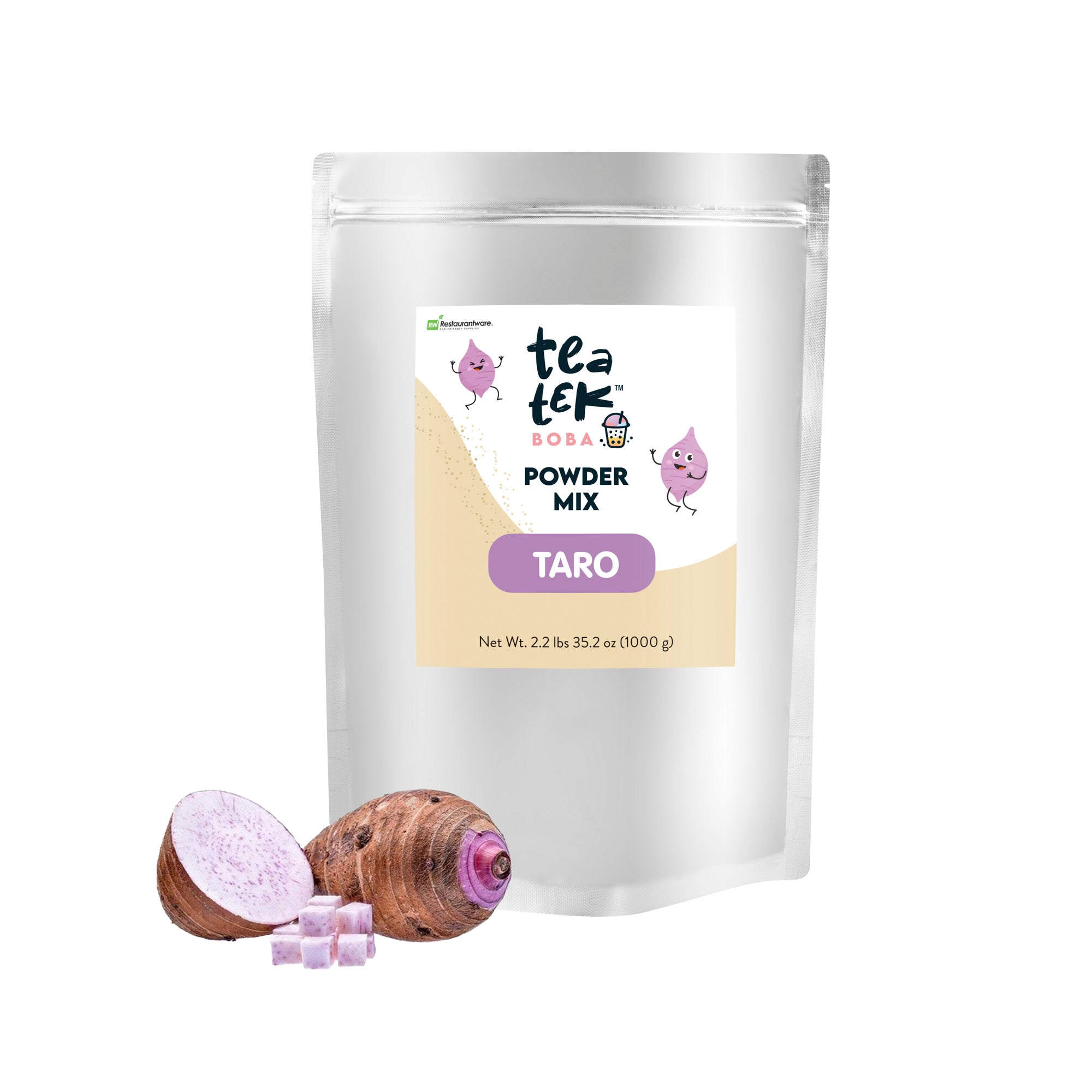 Tea Tek 35.2 oz Powder Mix - Taro - 10 count box