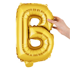 Balloonify Gold Mylar Letter B Balloon - 16