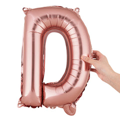 Balloonify Rose Gold Mylar Letter D Balloon - 16