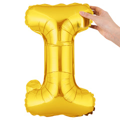 Balloonify Gold Mylar Letter I Balloon - 16