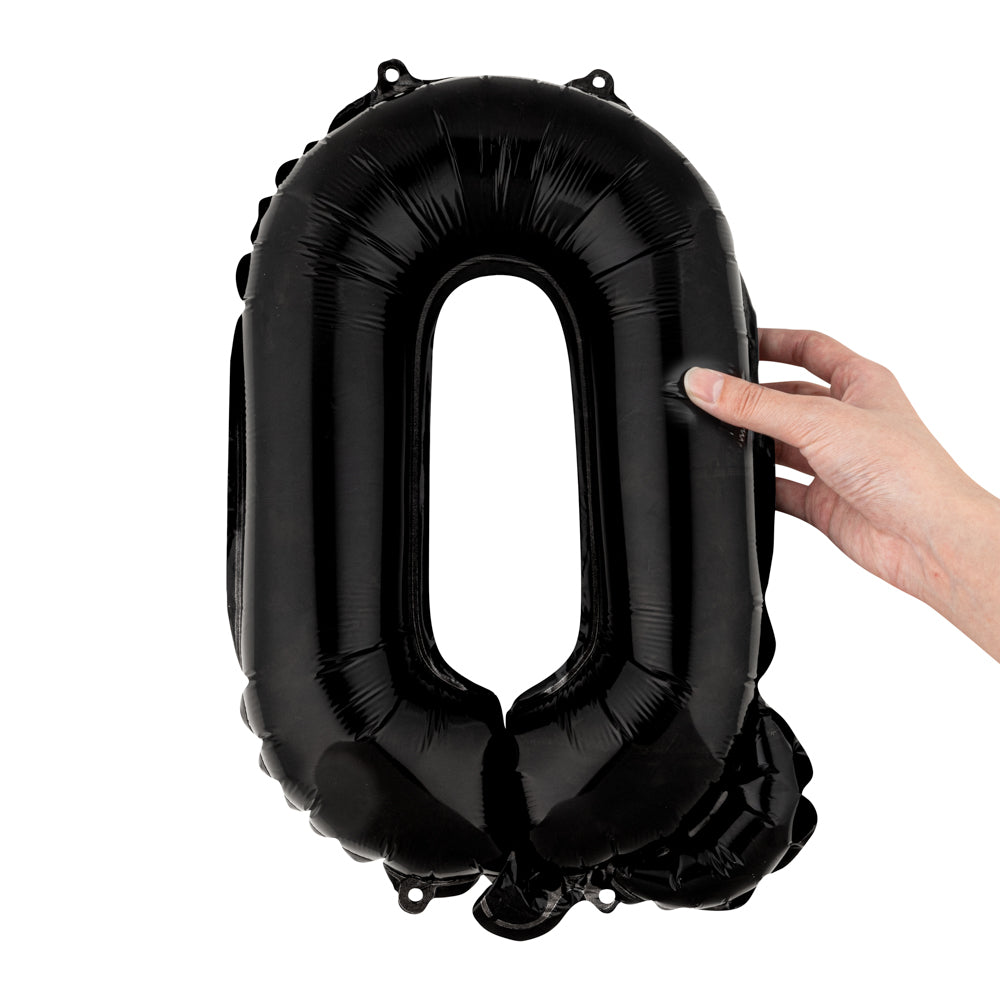 Balloonify Black Mylar Letter Q Balloon - 16" - 1 count box