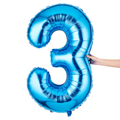 Balloonify Blue Mylar Number 3 Balloon - 40