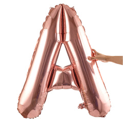 Balloonify Rose Gold Mylar Letter A Balloon - 40