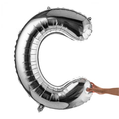 Balloonify Silver Mylar Letter C Balloon - 40