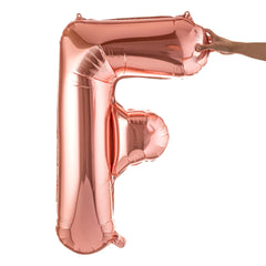 Balloonify Rose Gold Mylar Letter F Balloon - 40