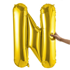 Balloonify Gold Mylar Letter N Balloon - 40