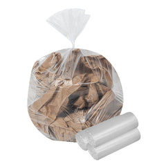 RW Clean 13 gal Clear Plastic Trash Can Liner - Light-Duty, 6 micron - 24