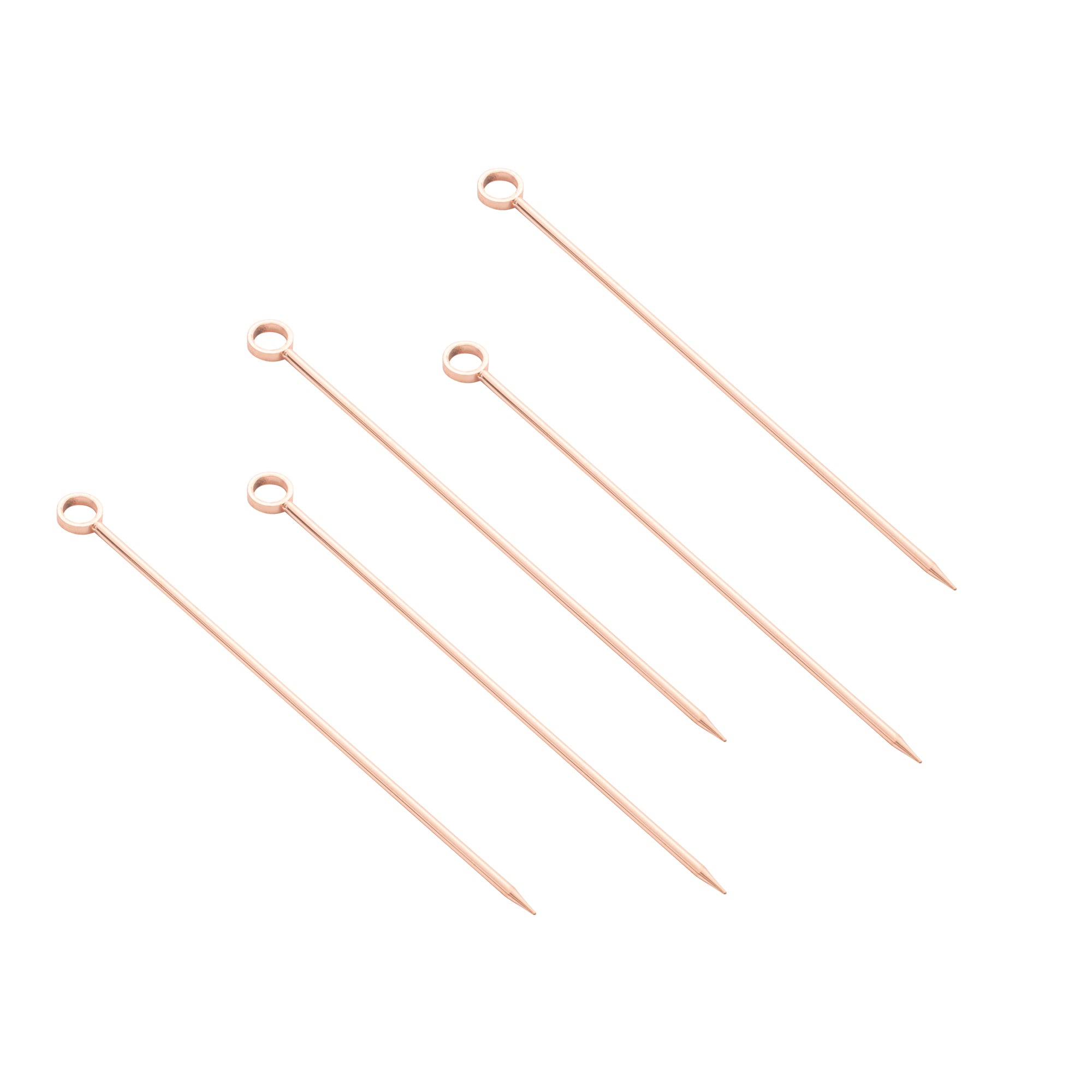 Bar Lux Copper Stainless Steel Cocktail Pick - 4 1/2" - 10 count box