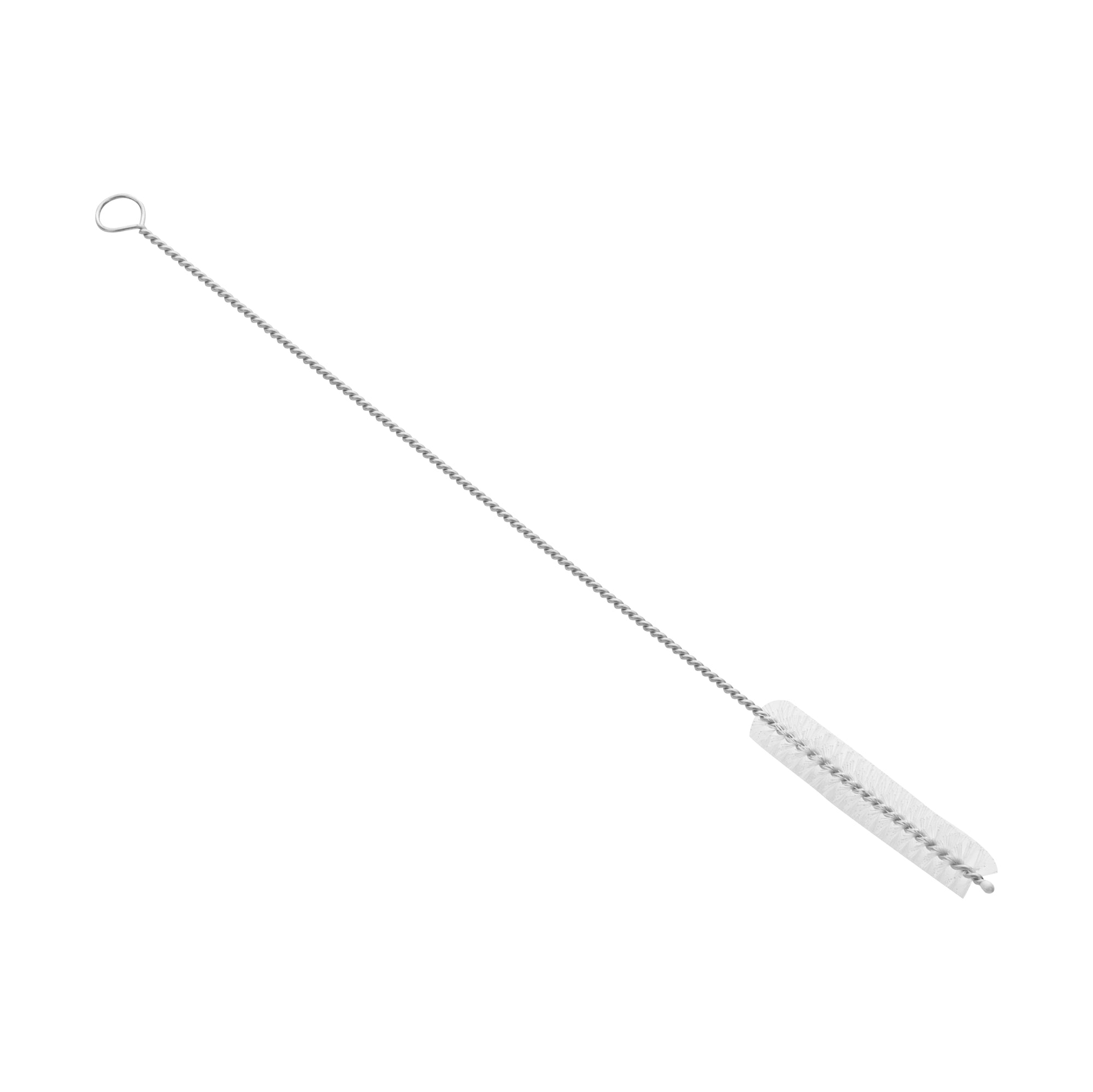 Bar Lux Silver Stainless Steel Straw Cleaning Brush - Reusable - 9 1/2" x 1" x 1" - 2 count box