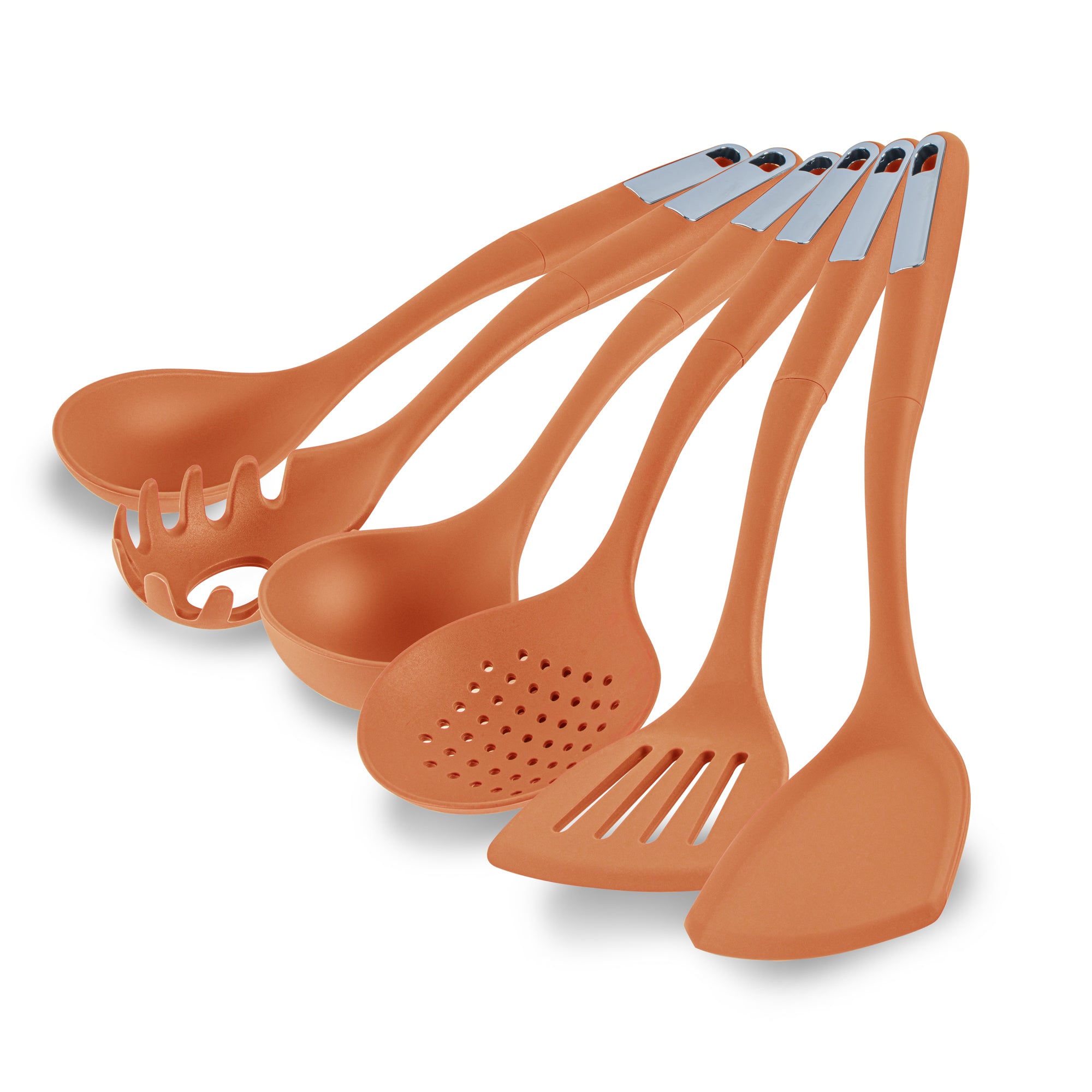 Met Lux Orange Silicone Cooking Utensil Set - 6-Piece - 10 count box