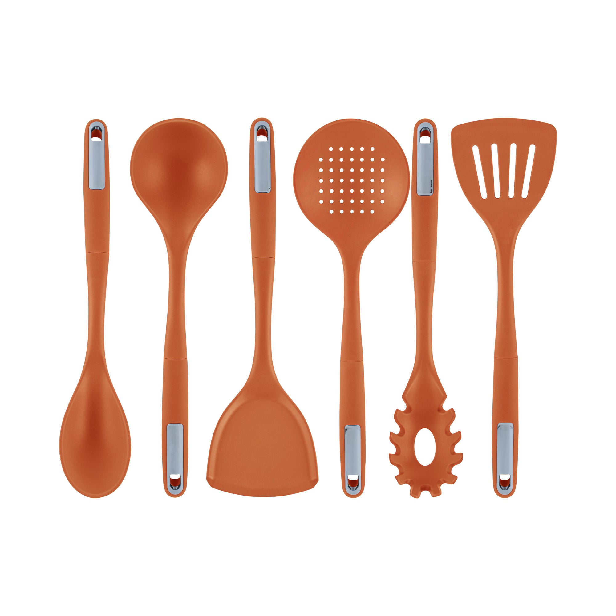 Met Lux Orange Silicone Cooking Utensil Set - 6-Piece - 10 count box