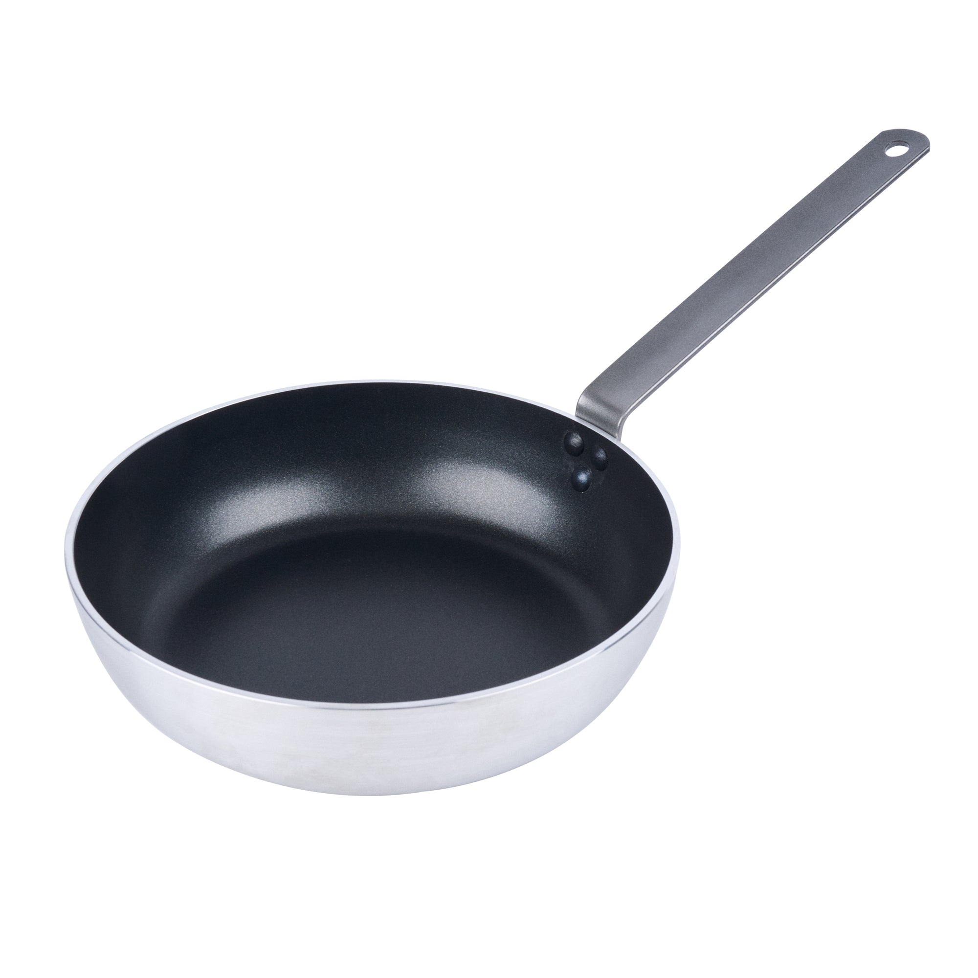 Met Lux Aluminum 11" Deep Fry Pan - Non-Stick, Induction Ready, Heavy Duty - 6 count box