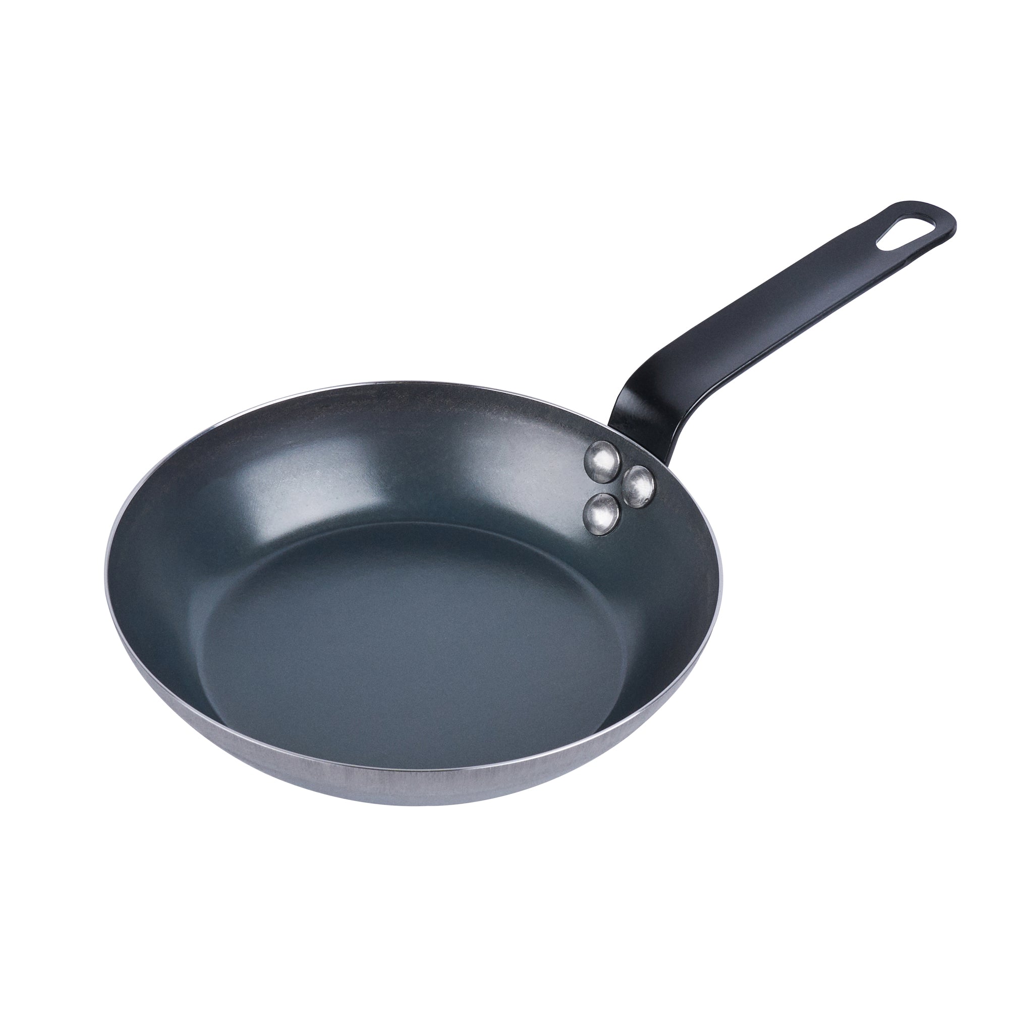 Met Lux Black Carbon Steel 8" Fry Pan - 6 count box