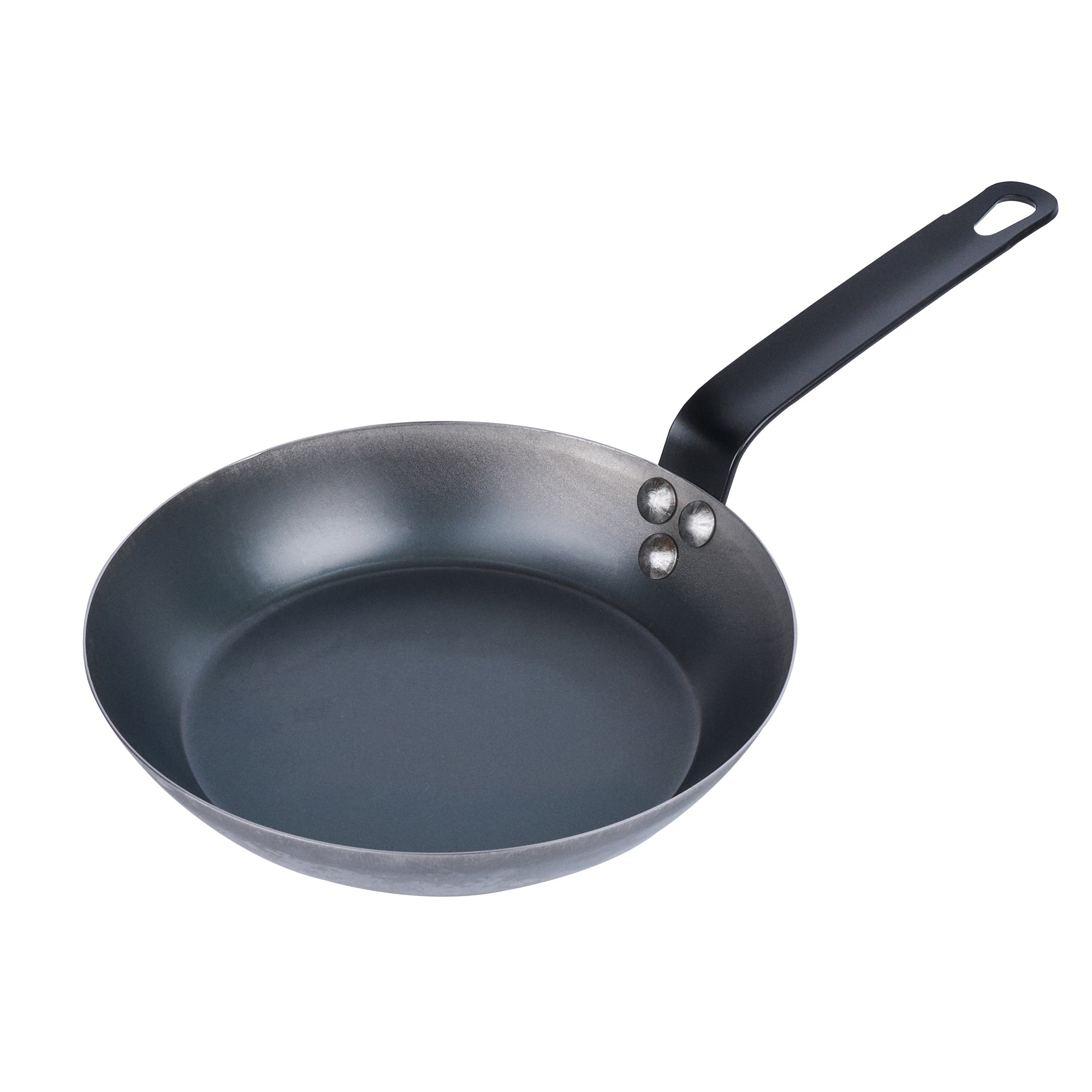 Met Lux Black Carbon Steel 9" Fry Pan - 6 count box