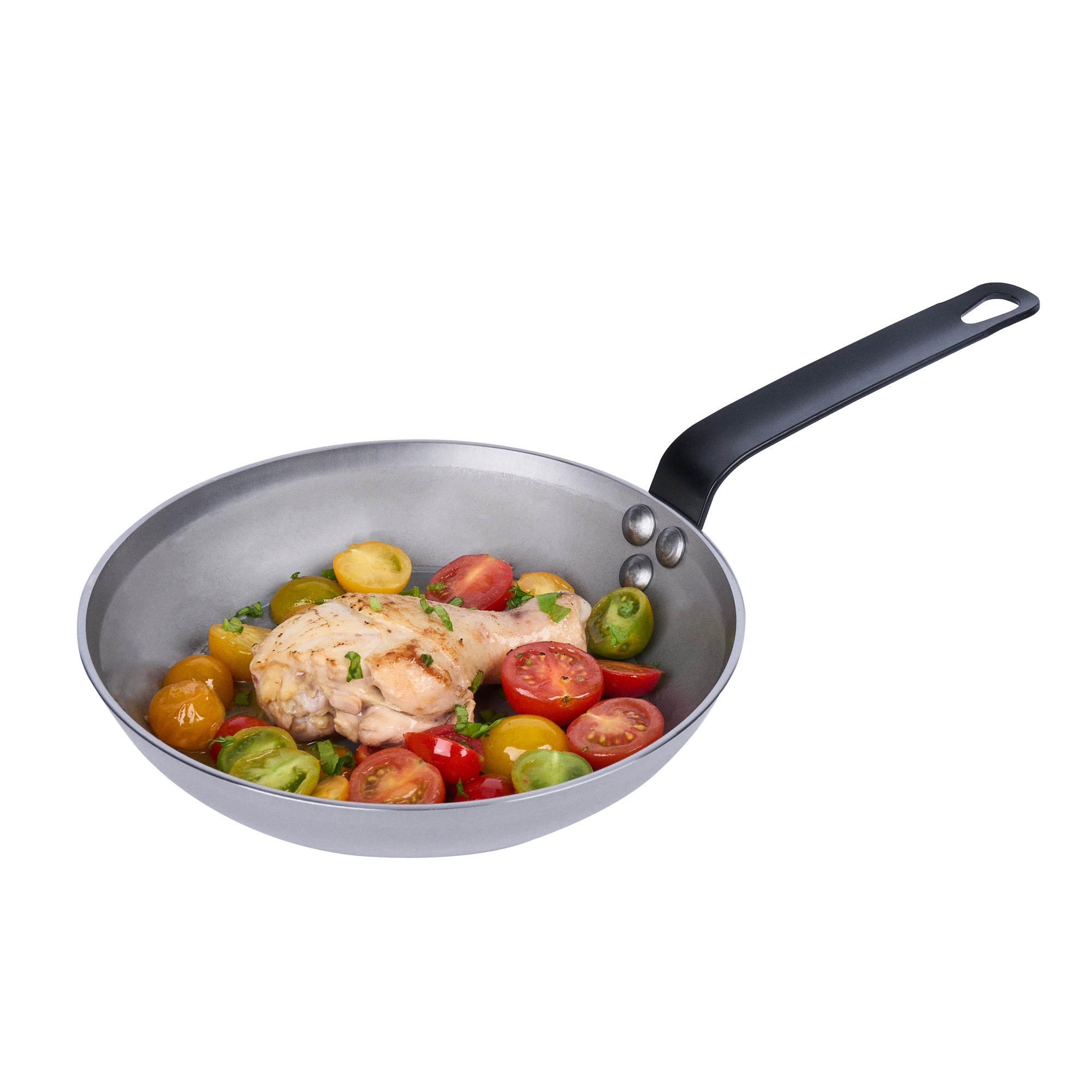 Met Lux Carbon Steel 9" Fry Pan - 6 count box