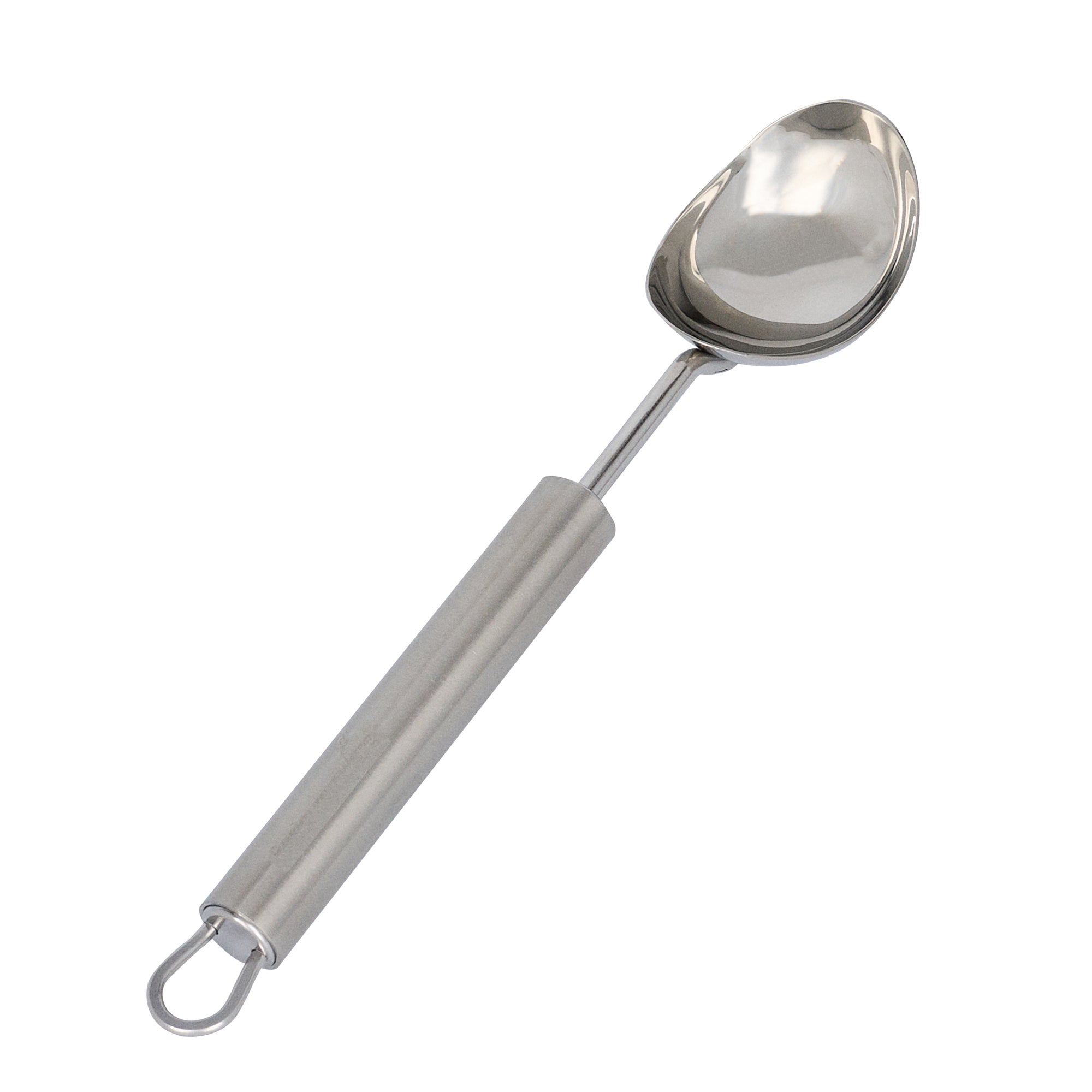 German Standard Stainless Steel Ice Cream Scoop - 8 3/4'' x 1 3/4'' - 1 count box