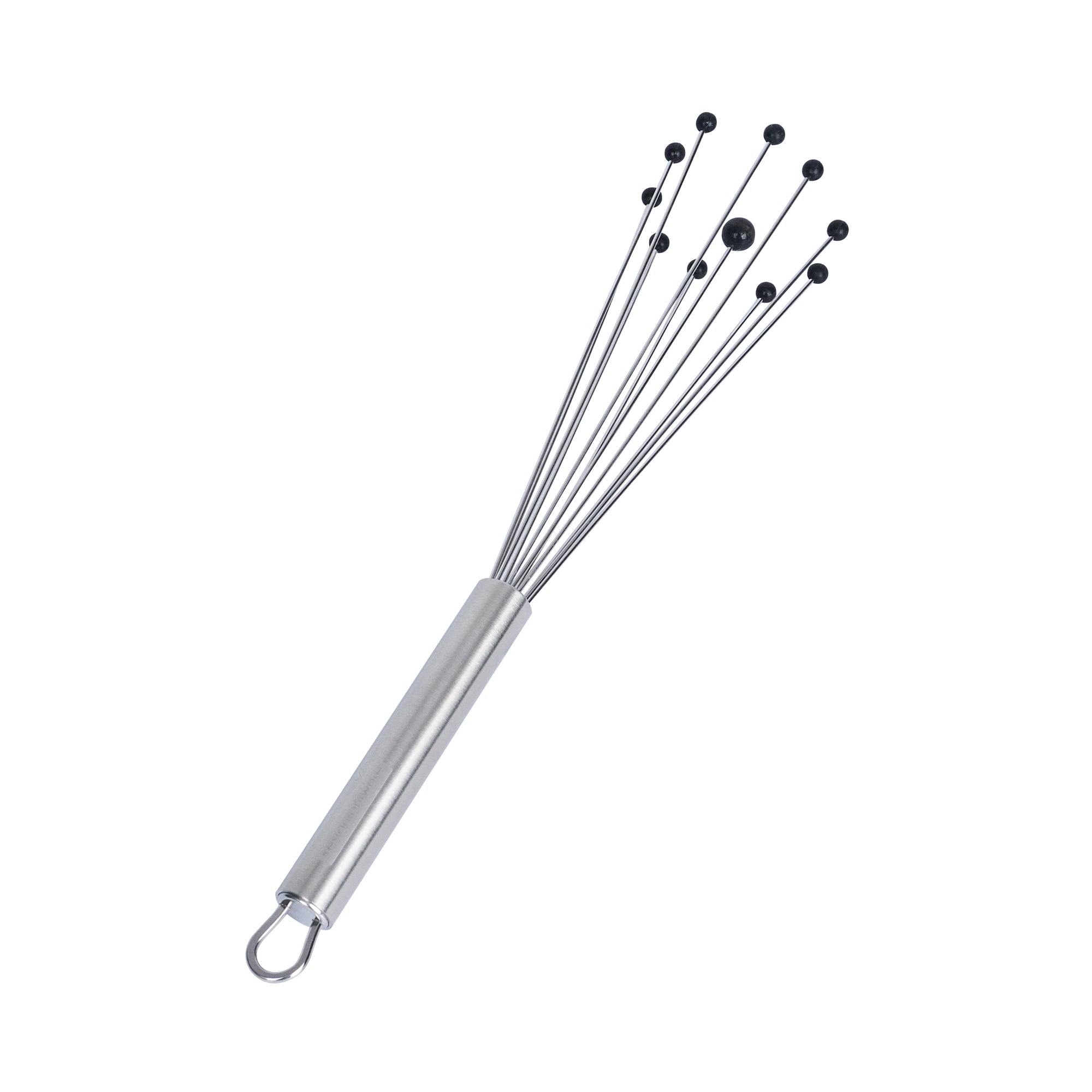 German Standard Stainless Steel Ball Whisk - with Silicone Tips - 10 3/4'' - 1 count box