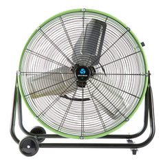 Wind Blade 2-Speed Portable Direct Drive Industrial Drum Fan - Tilt Head, 1/3 HP, 7,700 CFM - 24