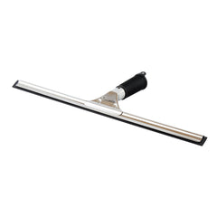 Clean Tek Professional Stainless Steel Window Squeegee - with Black Rubber Grip - 17 3/4