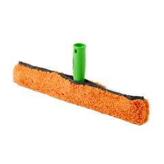 Clean Tek Professional Orange Microfiber Window Strip Washer Sleeve - with T-Bar Handle - 15