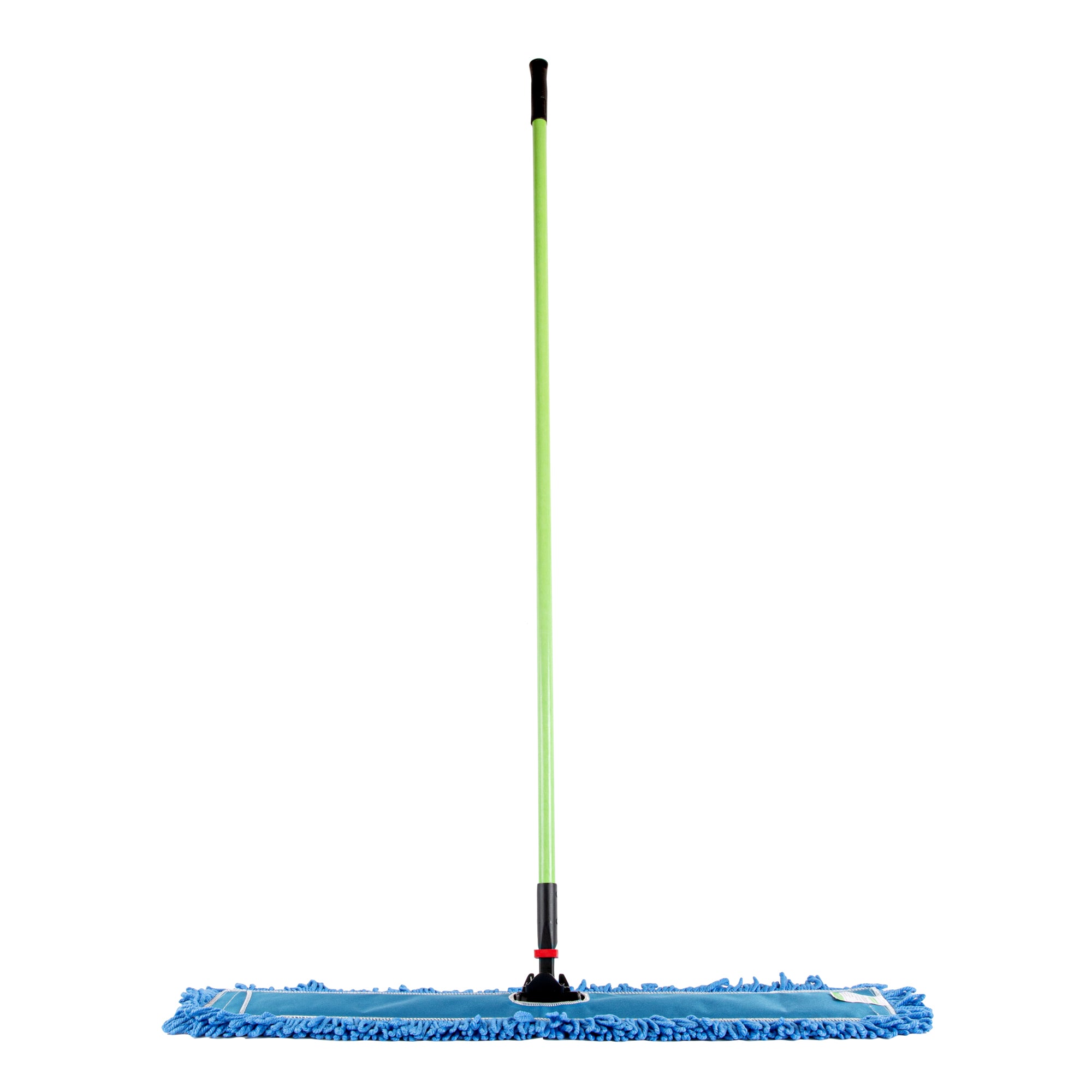 Clean Tek Professional Blue Microfiber Dust / Dry Mop - with 64" Handle - 35 3/4" x 5" - 1 count box