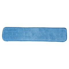 Clean Tek Professional Blue Microfiber Hook and Loop Wet / Dry Mop Pad - 25 1/2