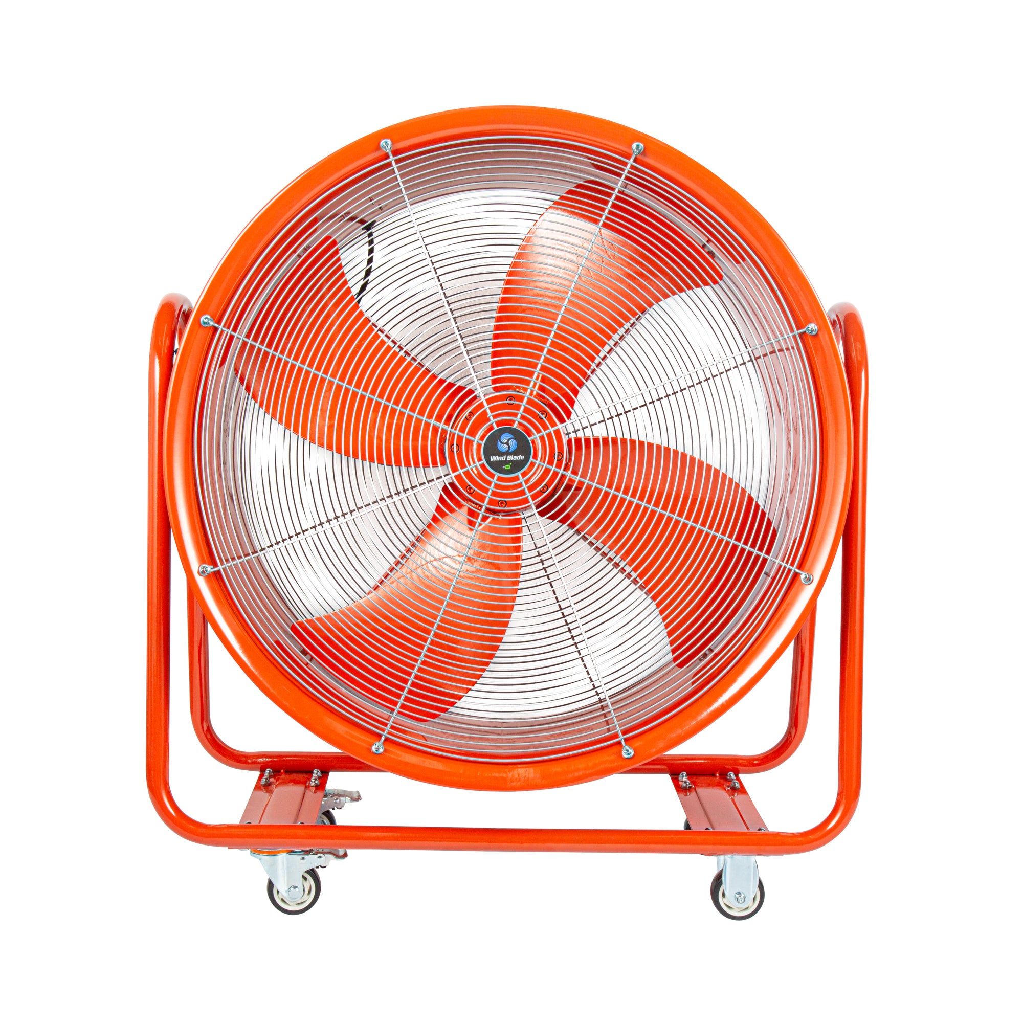 Wind Blade Red Portable High Velocity Ventilator Drum Fan - Tilt Head, 3/4 HP, 9,286 CFM - 32" - 1 count box