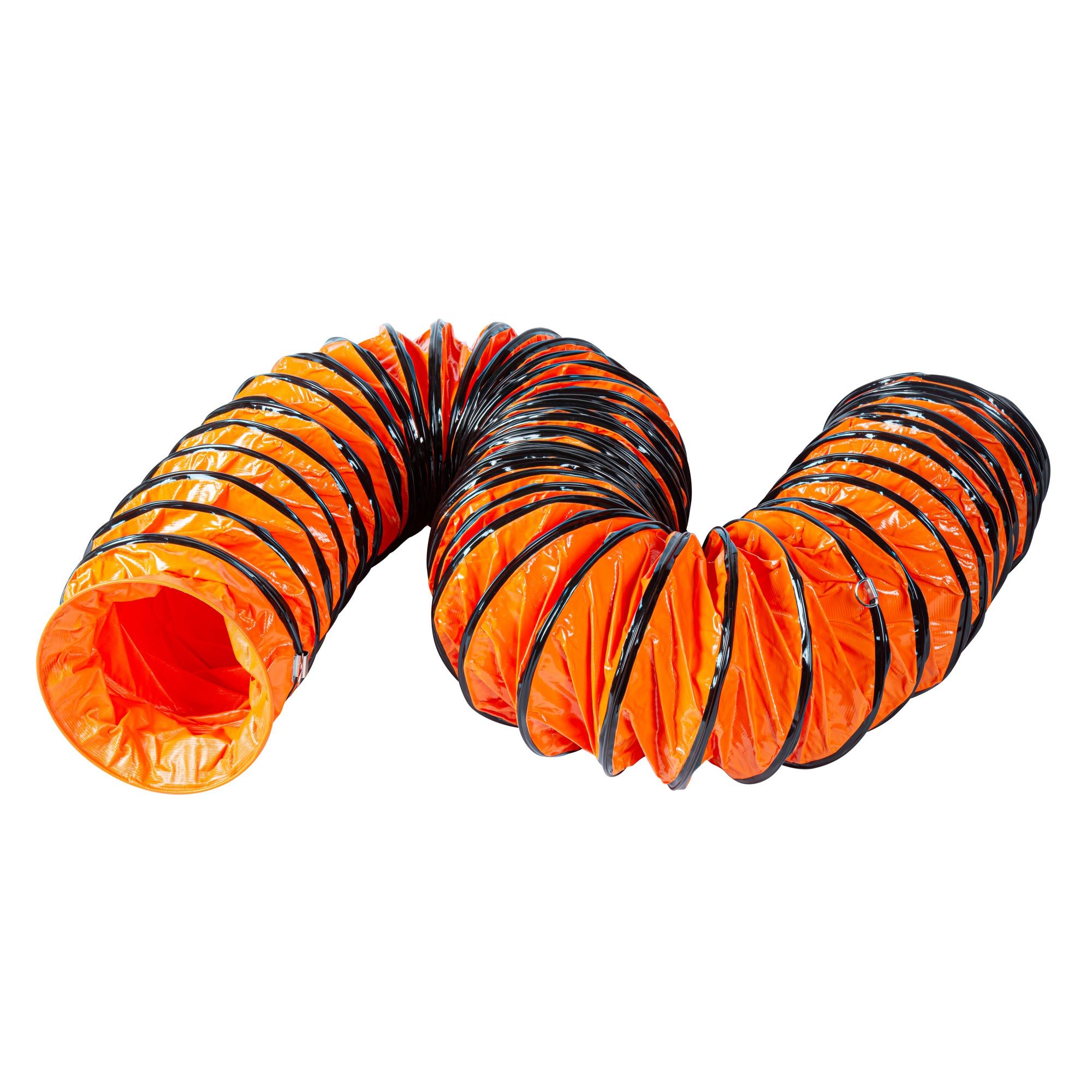 Wind Blade Orange PVC Ventilation Duct Hose - For 10" Ventilator Fan, Insulated, Extra Flexible - 9 3/4" x 25' - 1 count box