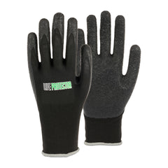Life Protector Black Nylon Extra Large Work Glove - with Crinkle Latex Palm Coating - 1 count box