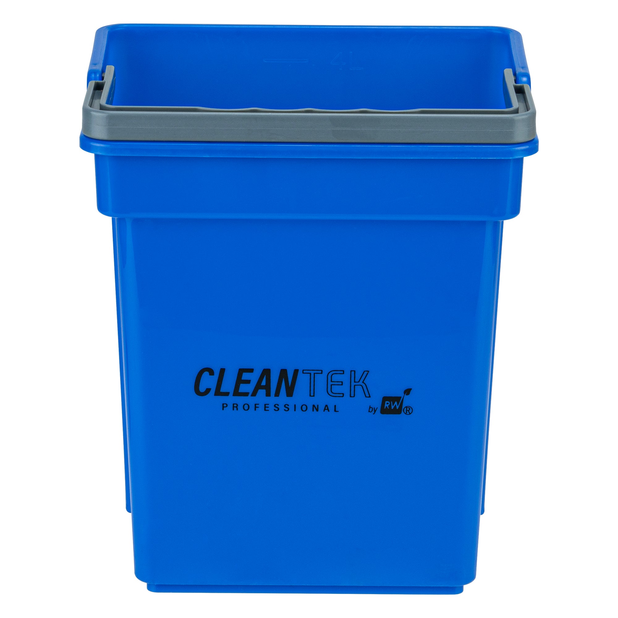 Clean Tek Professional 4 Qt Blue Cleaning Bucket - 7" x 6 1/4" x 8 1/2" - 1 count box